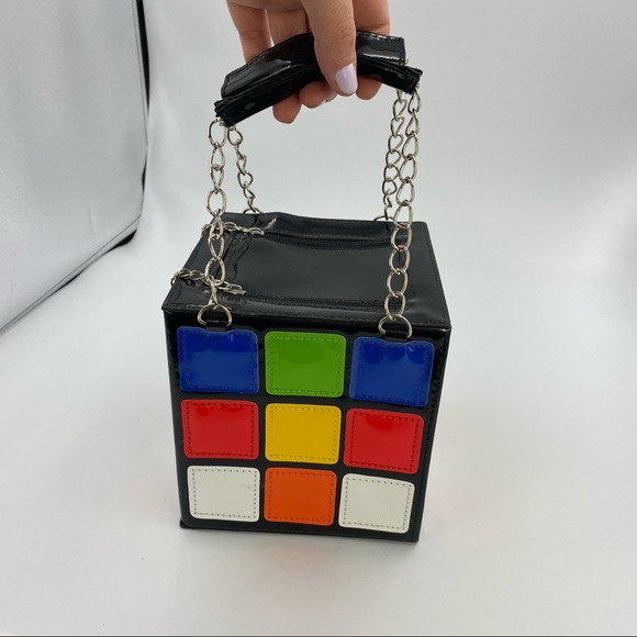 80’s Style Rubix Cube Hand Bag - Picture 2 of 13